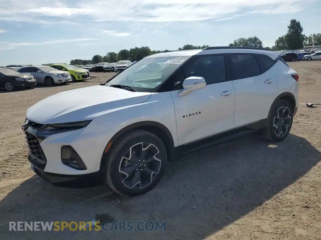 1 Photograph of a damaged car 3GNKBKRS7MS507728 CHEVROLET BLAZER 2021
