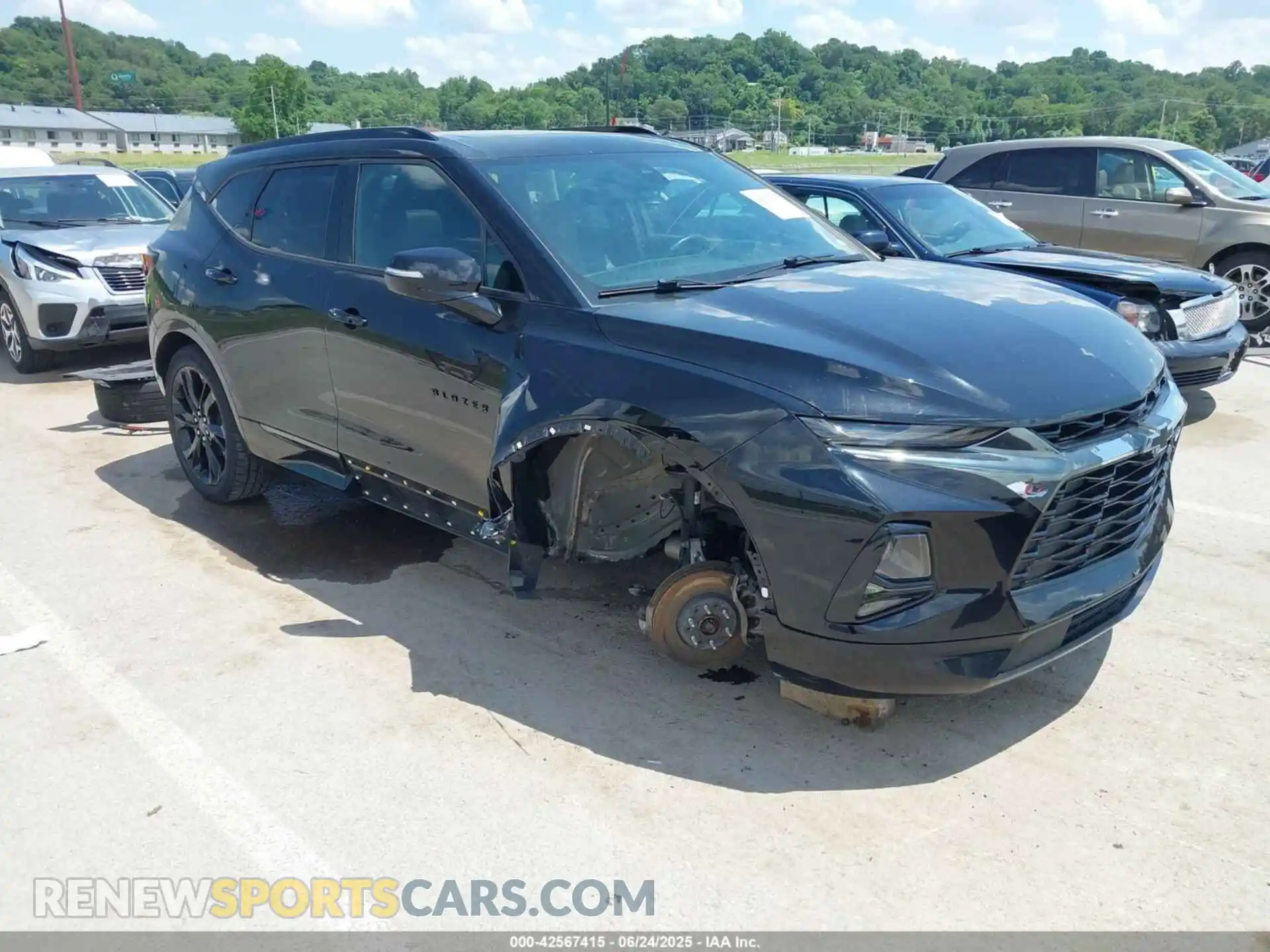 1 Photograph of a damaged car 3GNKBKRS7MS534850 CHEVROLET BLAZER 2021