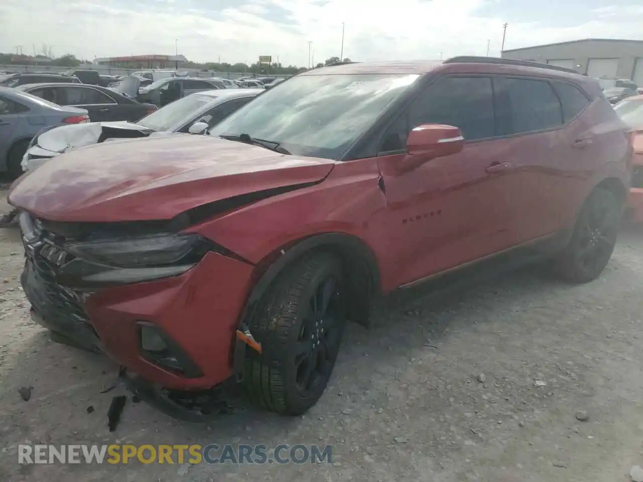 1 Photograph of a damaged car 3GNKBKRS8MS513361 CHEVROLET BLAZER 2021
