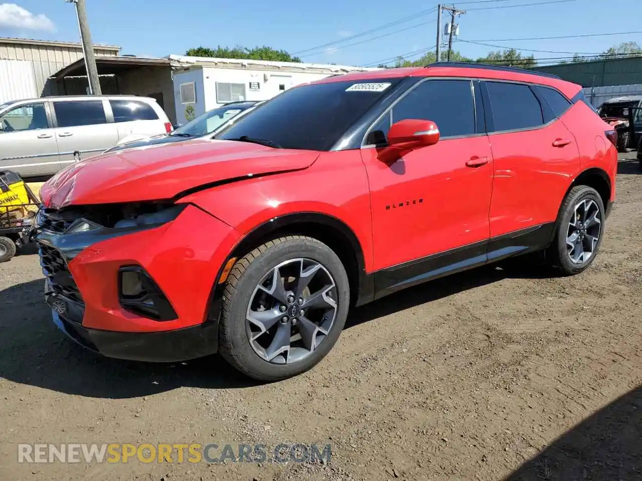 1 fotografías del automóvil dañado 3GNKBKRSXMS531182 CHEVROLET BLAZER 2021