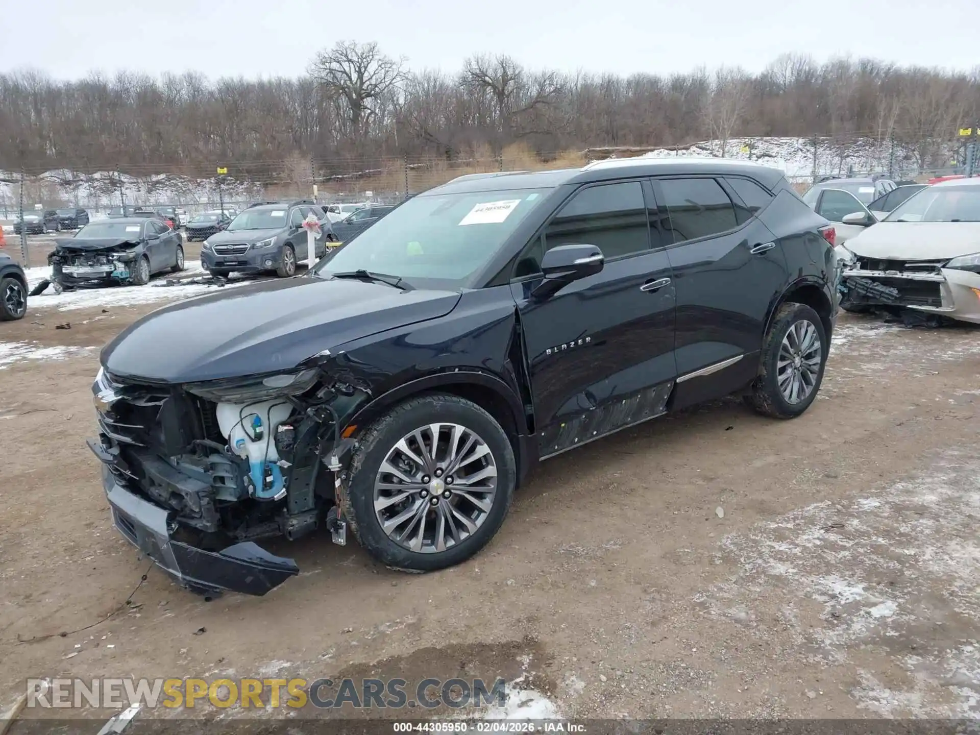 2 Photograph of a damaged car 3GNKBLRS5MS532312 CHEVROLET BLAZER 2021