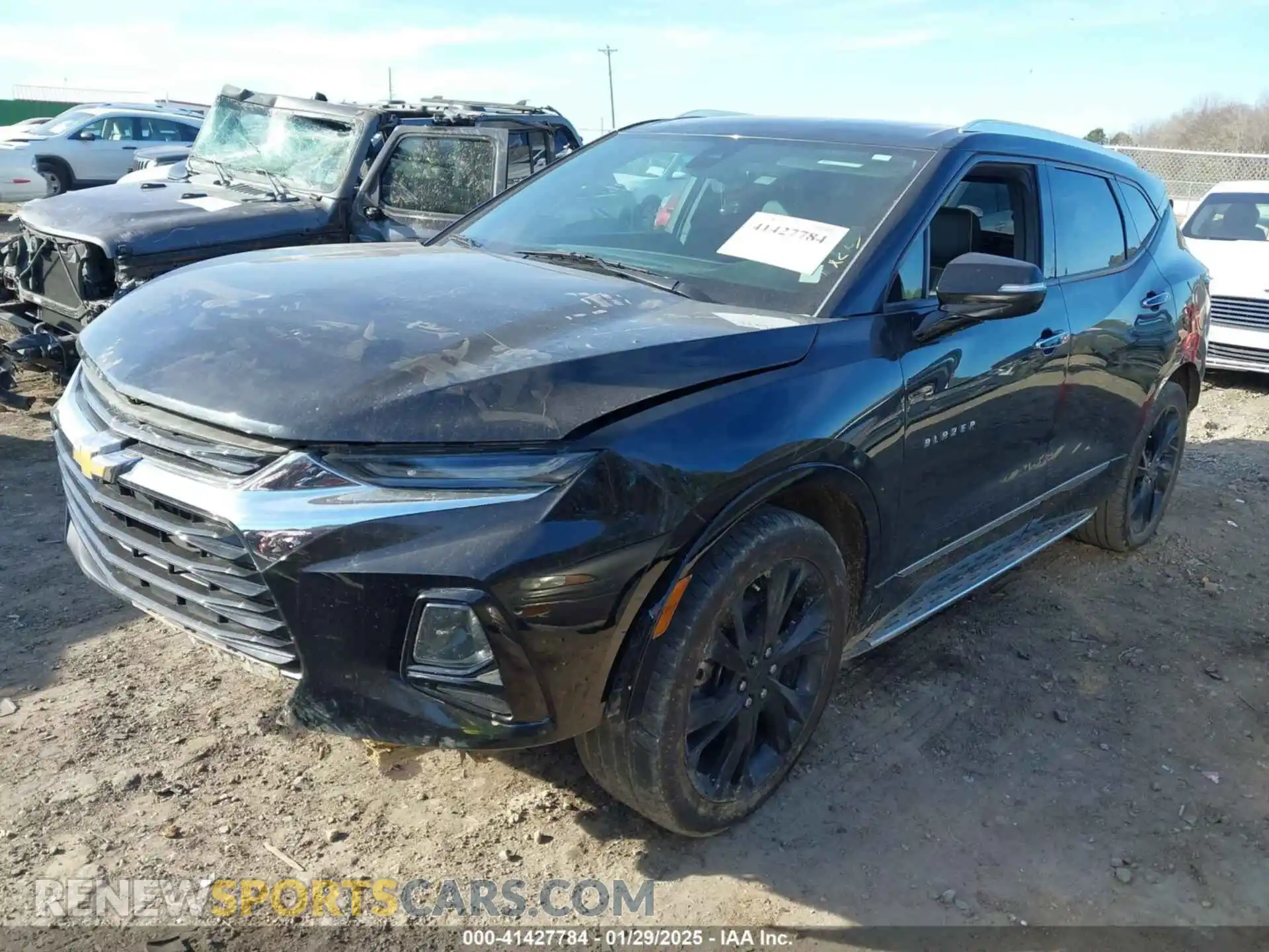 2 Photograph of a damaged car 3GNKBLRSXMS519054 CHEVROLET BLAZER 2021
