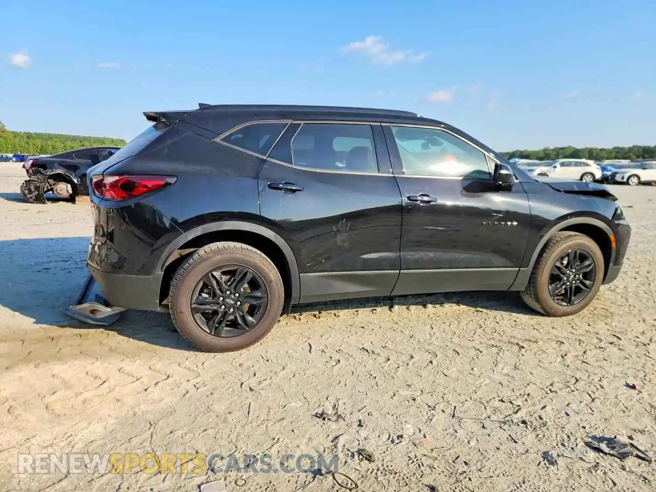 3 fotografías del automóvil dañado 3GNKBDR45NS222458 CHEVROLET BLAZER 2022