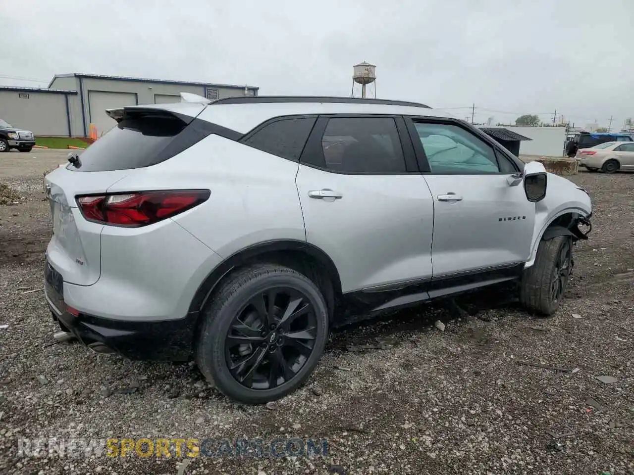 3 Photograph of a damaged car 3GNKBERS1NS141705 CHEVROLET BLAZER 2022