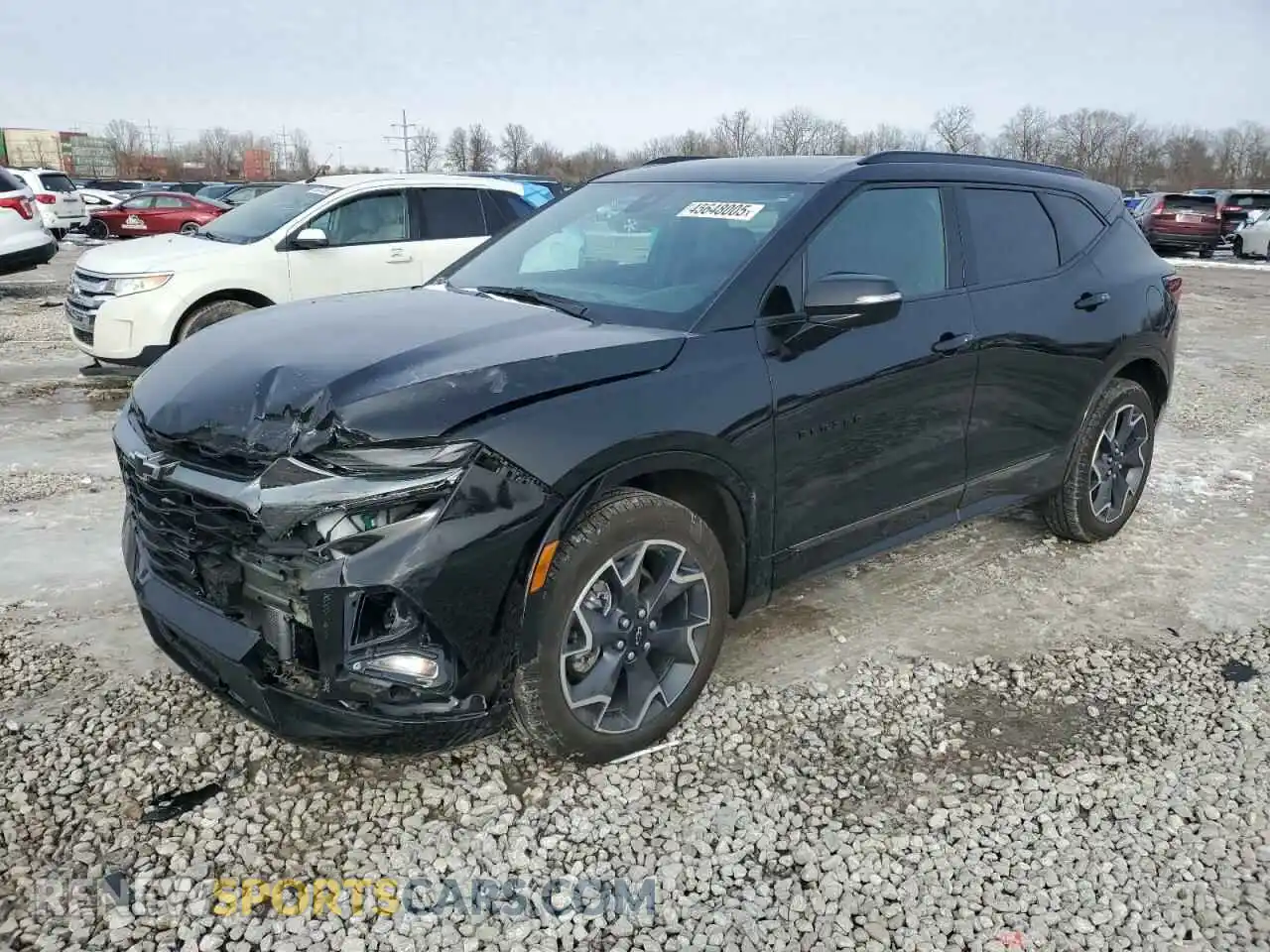 1 Photograph of a damaged car 3GNKBERS2NS126923 CHEVROLET BLAZER 2022