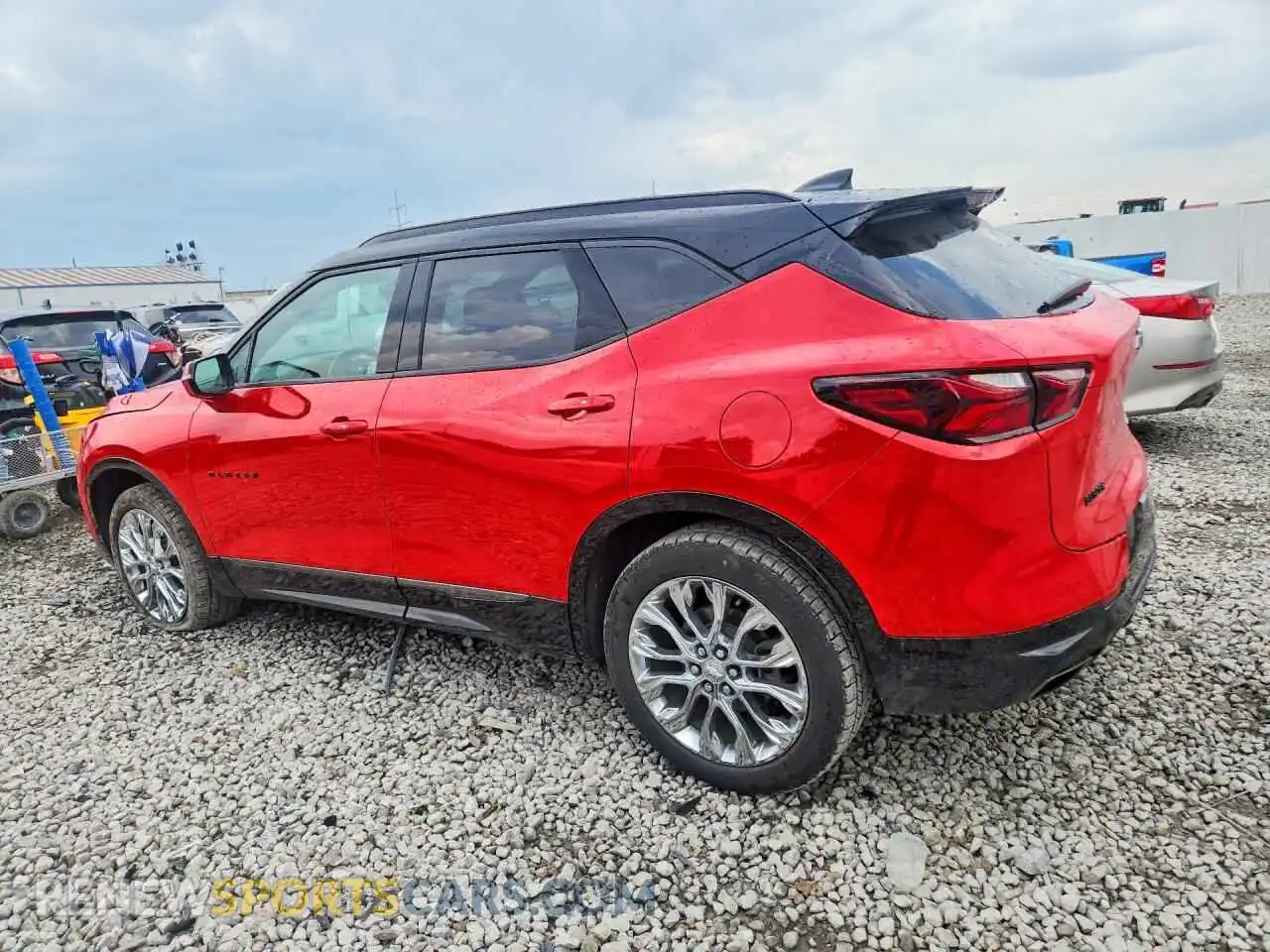 2 Photograph of a damaged car 3GNKBERS3NS161339 CHEVROLET BLAZER 2022