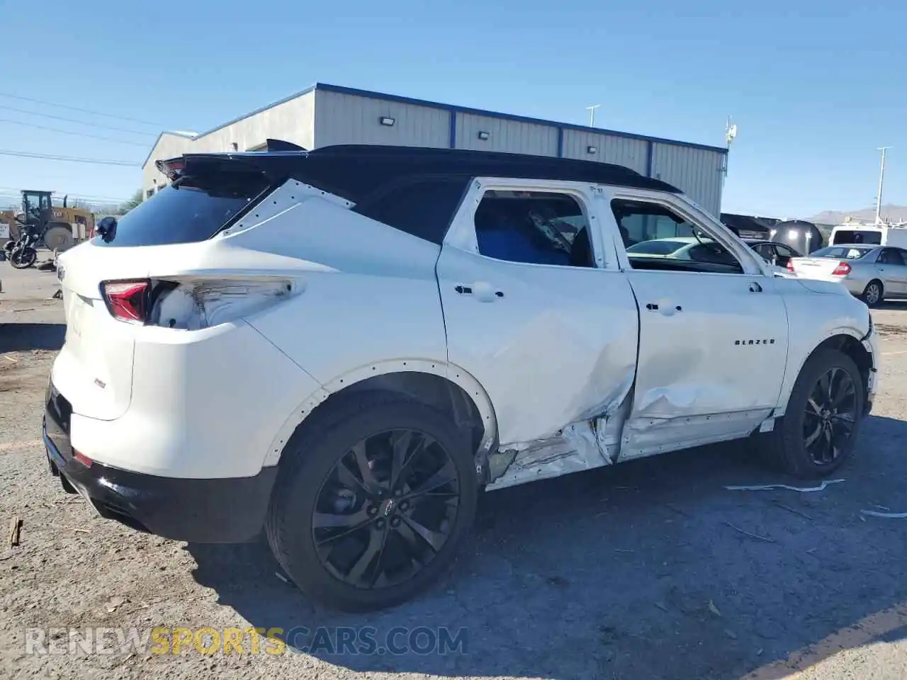 3 fotografías del automóvil dañado 3GNKBERS3NS231373 CHEVROLET BLAZER 2022