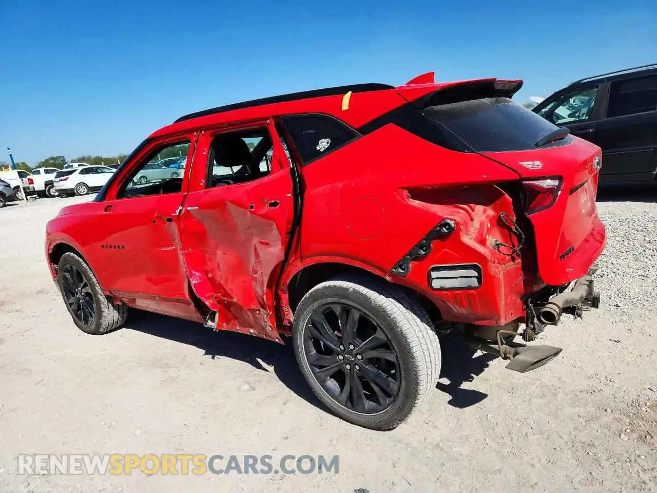 2 Photograph of a damaged car 3GNKBERS6NS226328 CHEVROLET BLAZER 2022