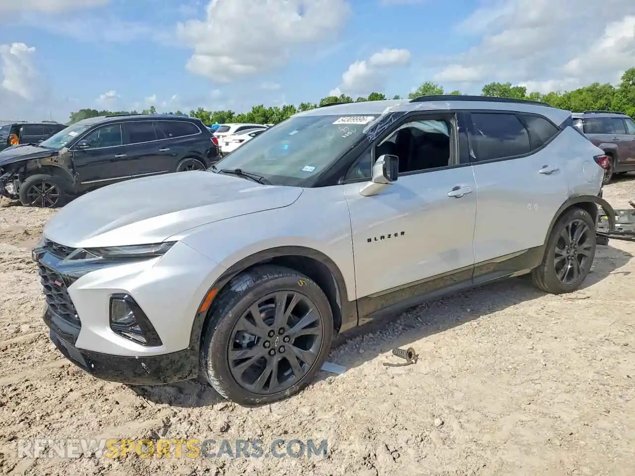 1 Photograph of a damaged car 3GNKBERS7NS124620 CHEVROLET BLAZER 2022