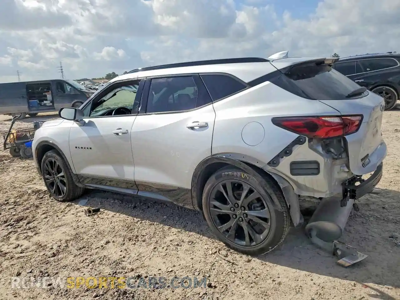 2 Photograph of a damaged car 3GNKBERS7NS124620 CHEVROLET BLAZER 2022
