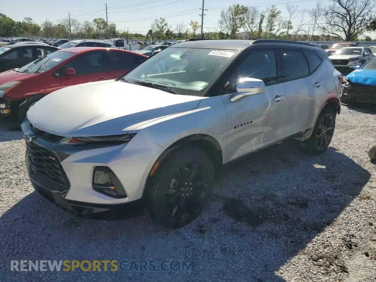 1 Photograph of a damaged car 3GNKBERS7NS151817 CHEVROLET BLAZER 2022