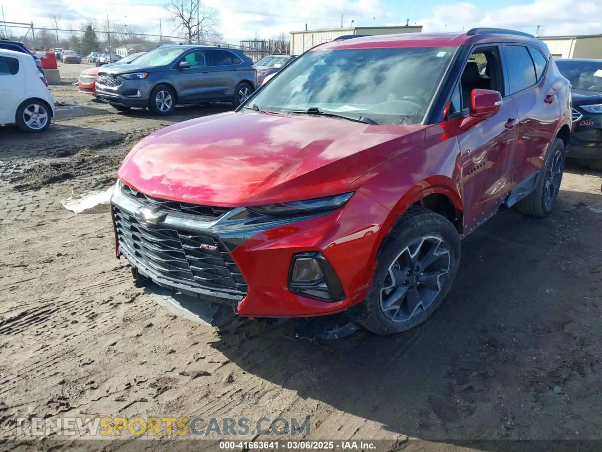 2 Photograph of a damaged car 3GNKBERS9NS112212 CHEVROLET BLAZER 2022