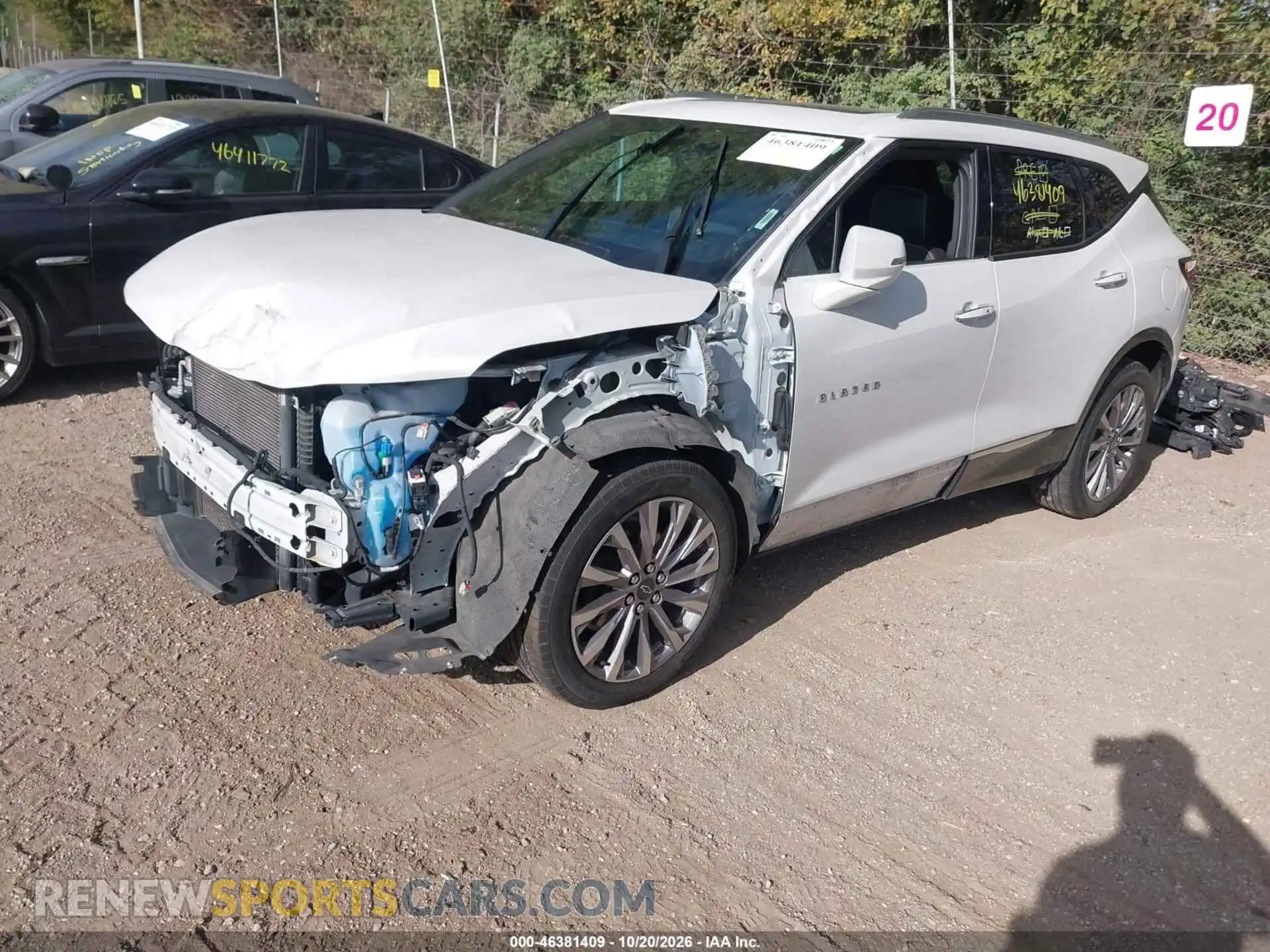 2 fotografías del automóvil dañado 3GNKBFRS8NS127404 CHEVROLET BLAZER 2022