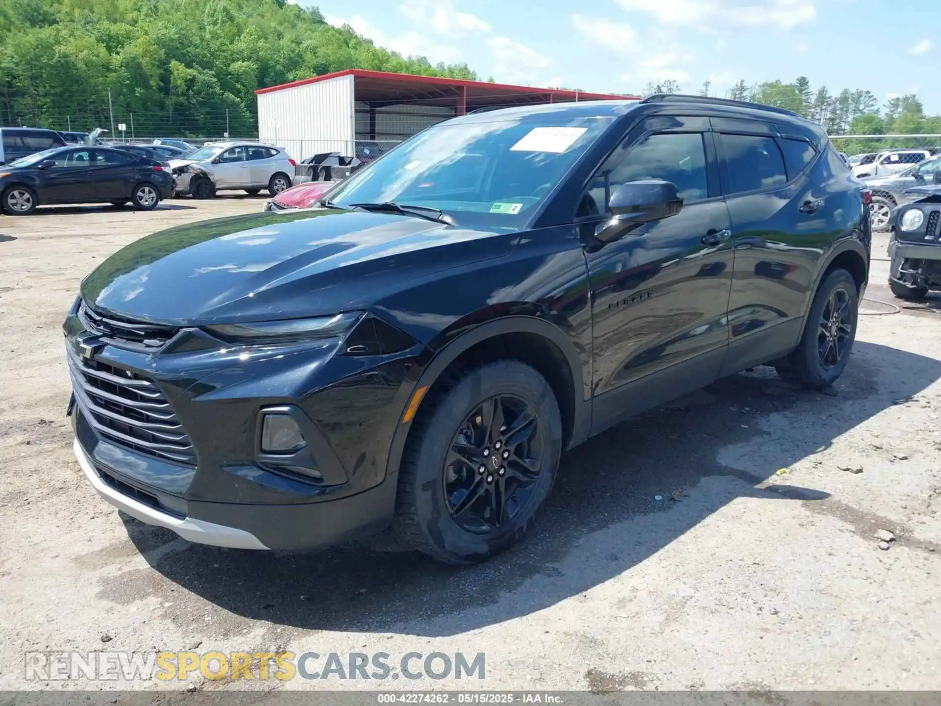 2 Photograph of a damaged car 3GNKBHR44NS120835 CHEVROLET BLAZER 2022
