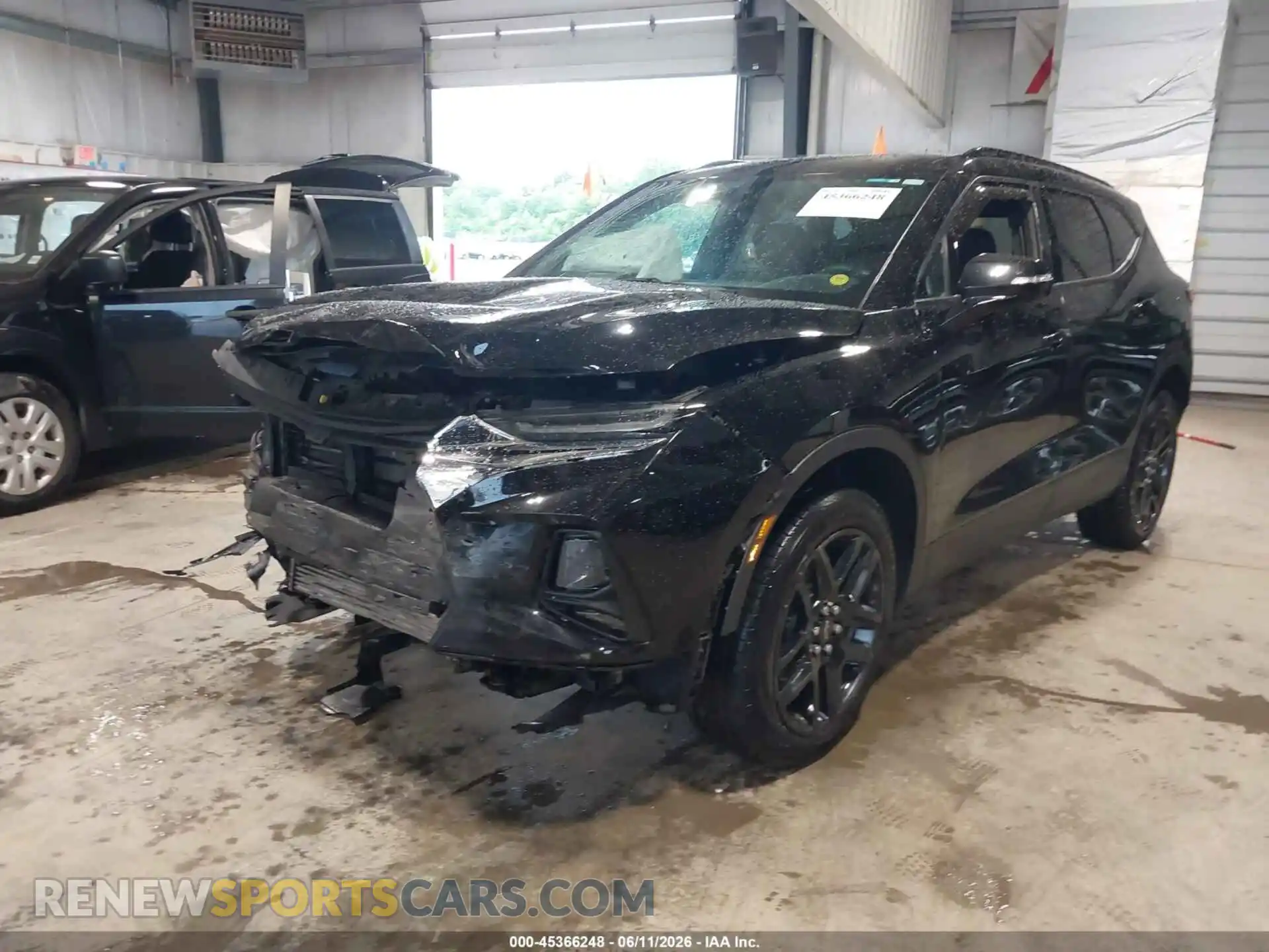 2 Photograph of a damaged car 3GNKBHR44NS155312 CHEVROLET BLAZER 2022