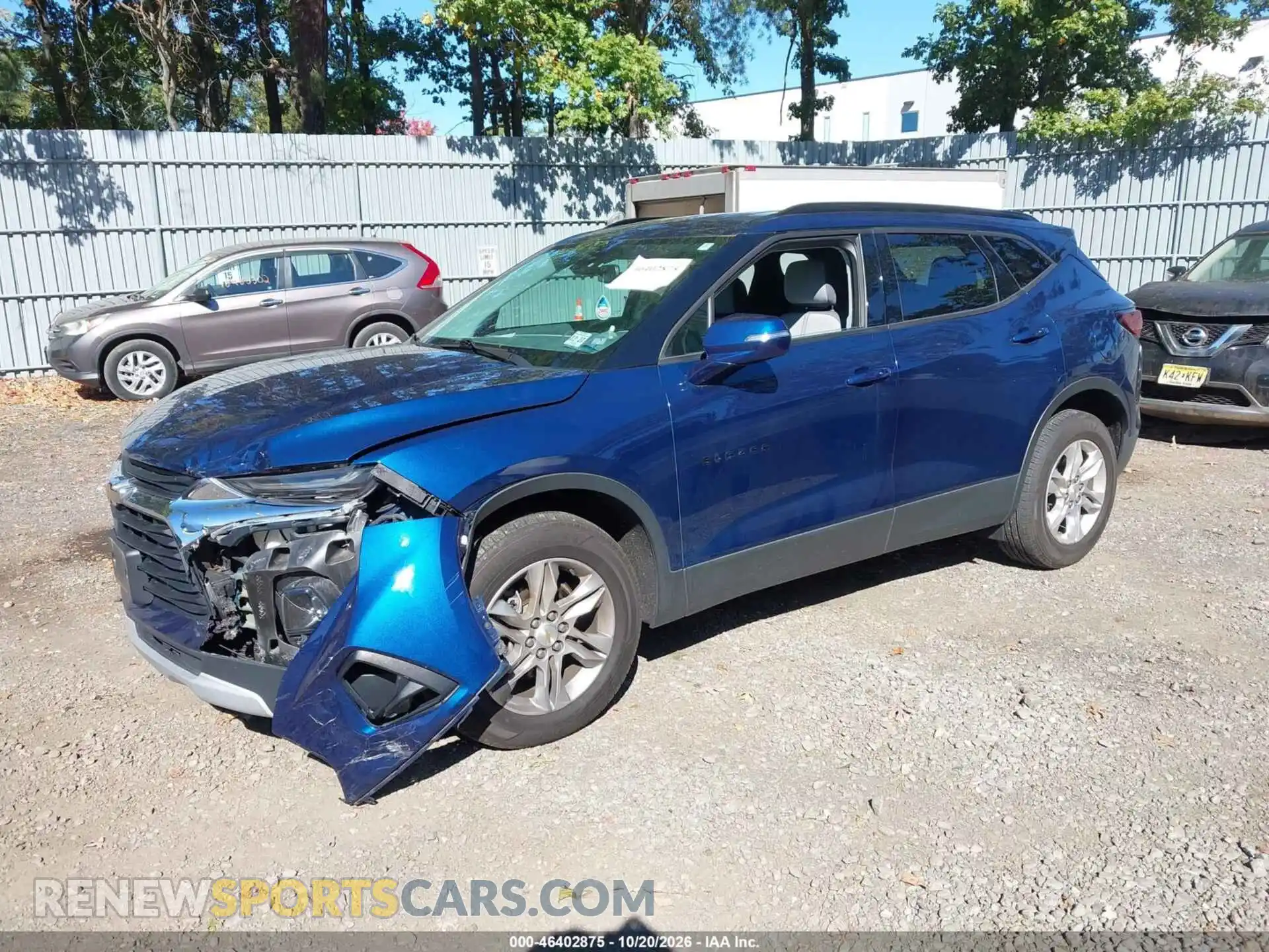 2 Photograph of a damaged car 3GNKBHR47NS188417 CHEVROLET BLAZER 2022