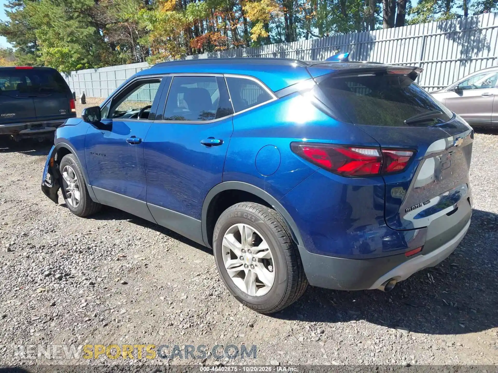 3 Photograph of a damaged car 3GNKBHR47NS188417 CHEVROLET BLAZER 2022