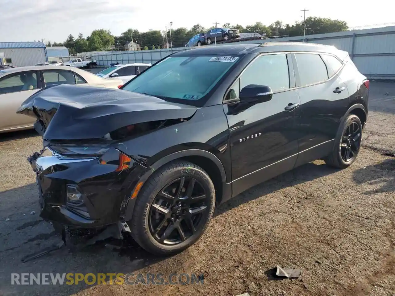 1 Photograph of a damaged car 3GNKBJRS2NS224570 CHEVROLET BLAZER 2022