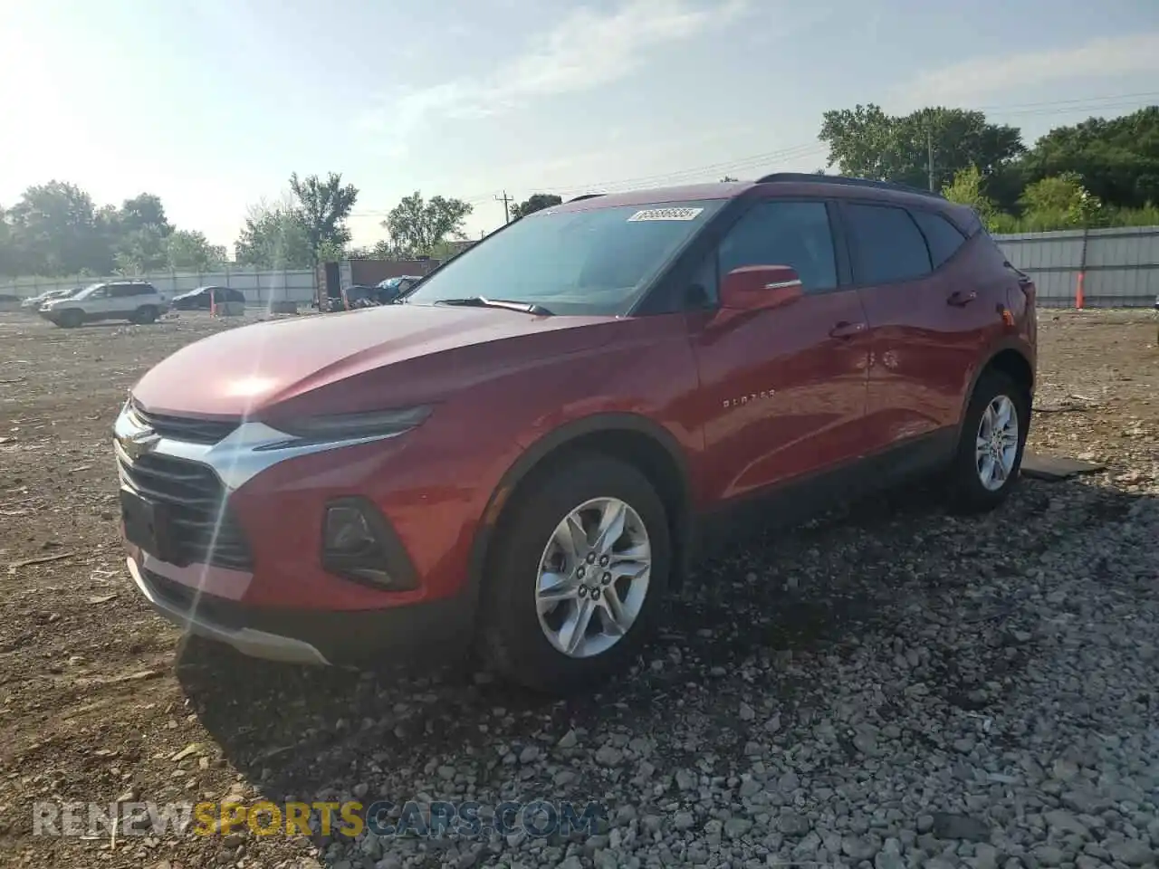 1 Photograph of a damaged car 3GNKBJRS3NS135655 CHEVROLET BLAZER 2022