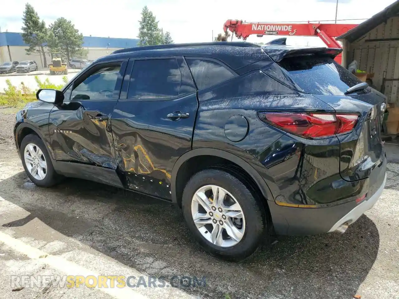 2 Photograph of a damaged car 3GNKBJRS3NS139480 CHEVROLET BLAZER 2022