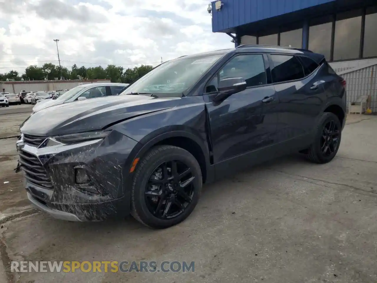 1 Photograph of a damaged car 3GNKBJRS5NS165627 CHEVROLET BLAZER 2022