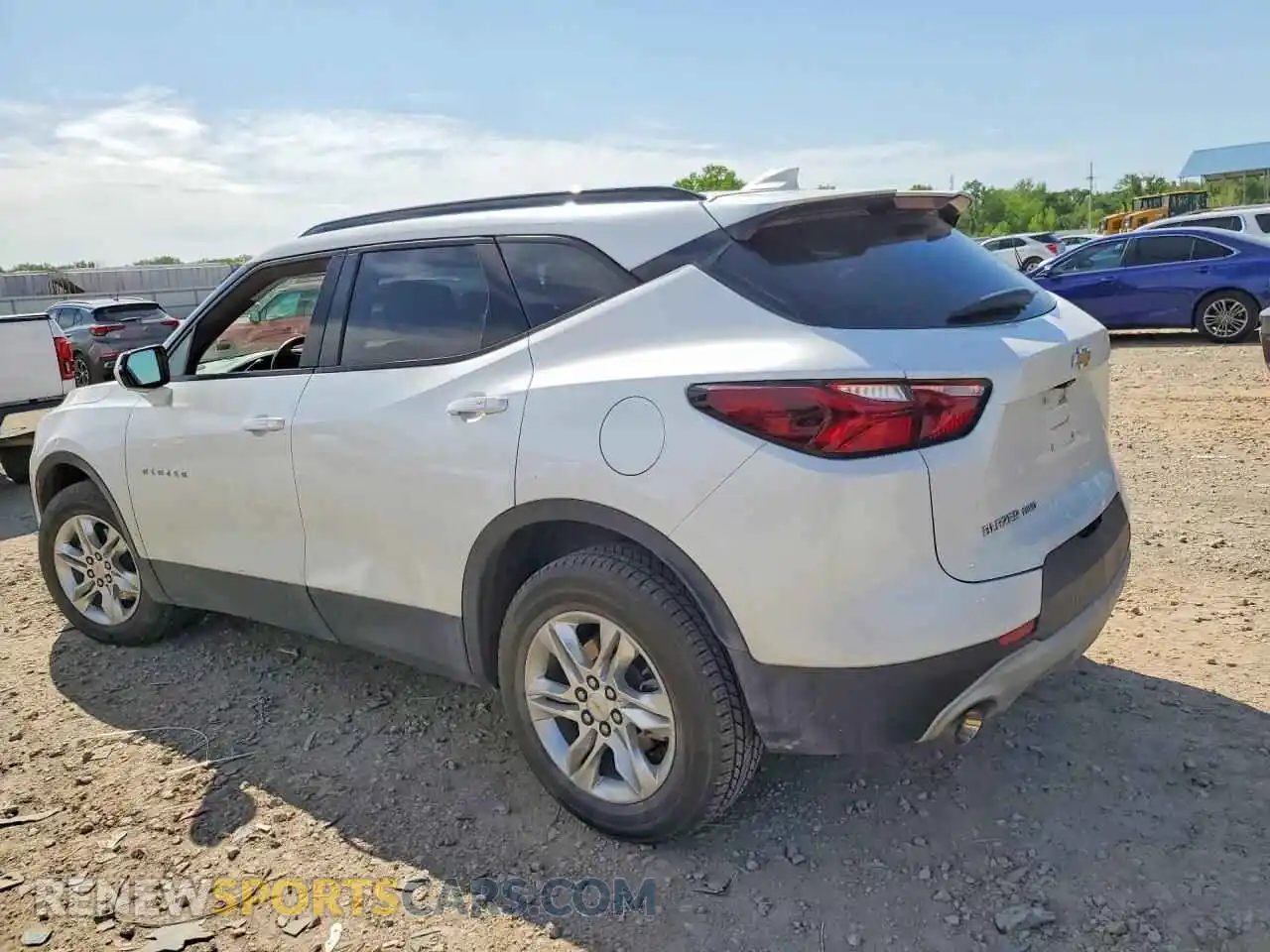 2 Photograph of a damaged car 3GNKBJRSXNS222341 CHEVROLET BLAZER 2022