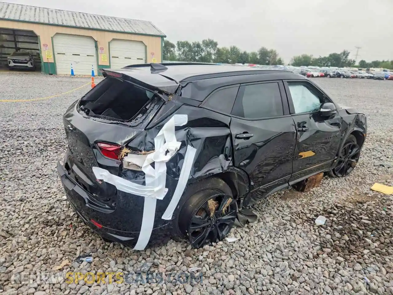 3 fotografías del automóvil dañado 3GNKBKRS0NS129057 CHEVROLET BLAZER 2022