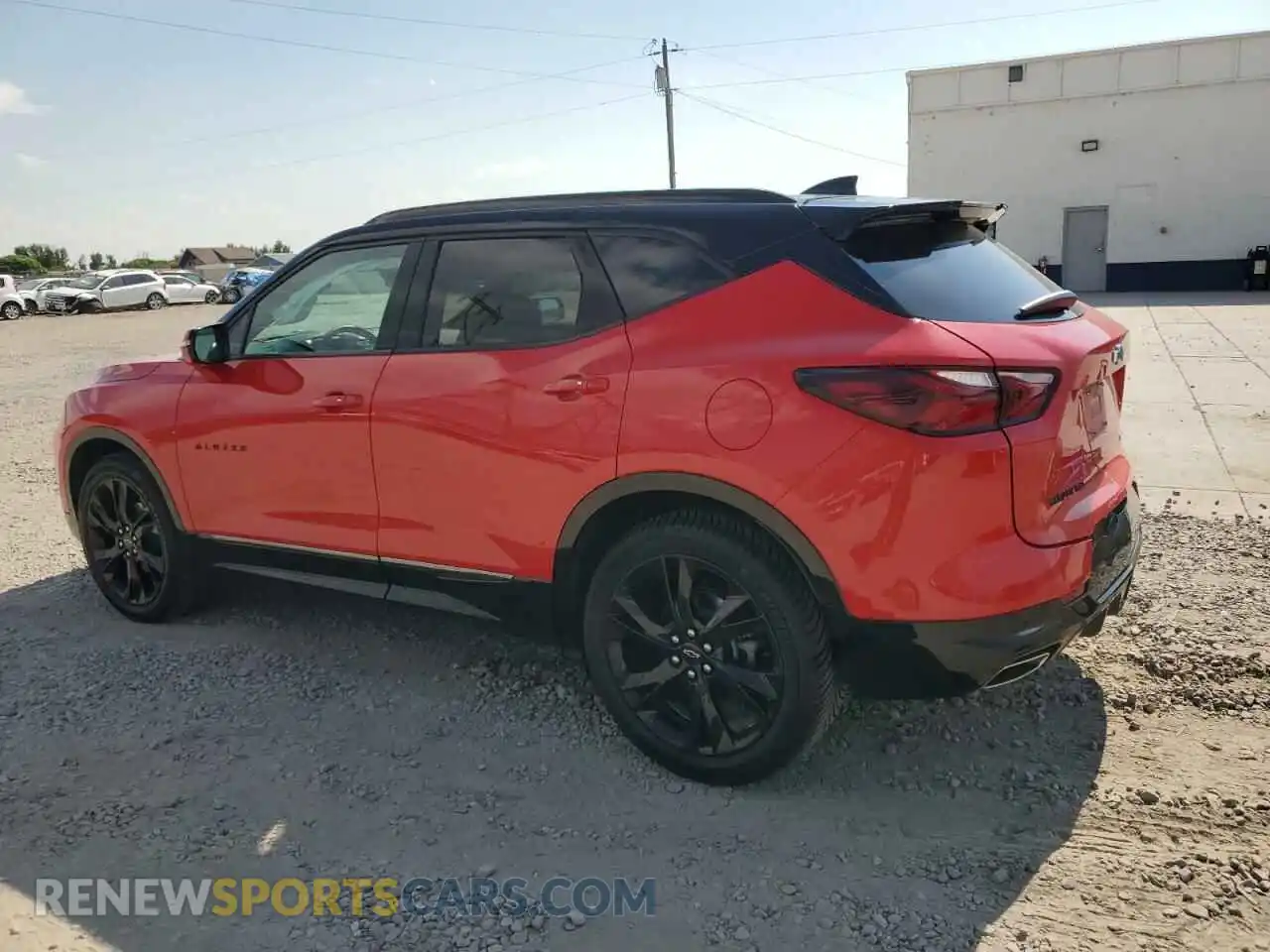 2 Photograph of a damaged car 3GNKBKRS0NS142987 CHEVROLET BLAZER 2022