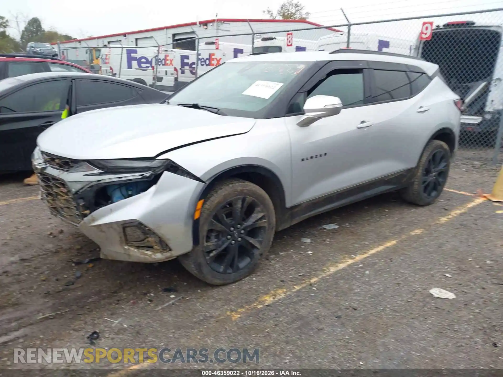 2 Photograph of a damaged car 3GNKBKRS0NS151110 CHEVROLET BLAZER 2022