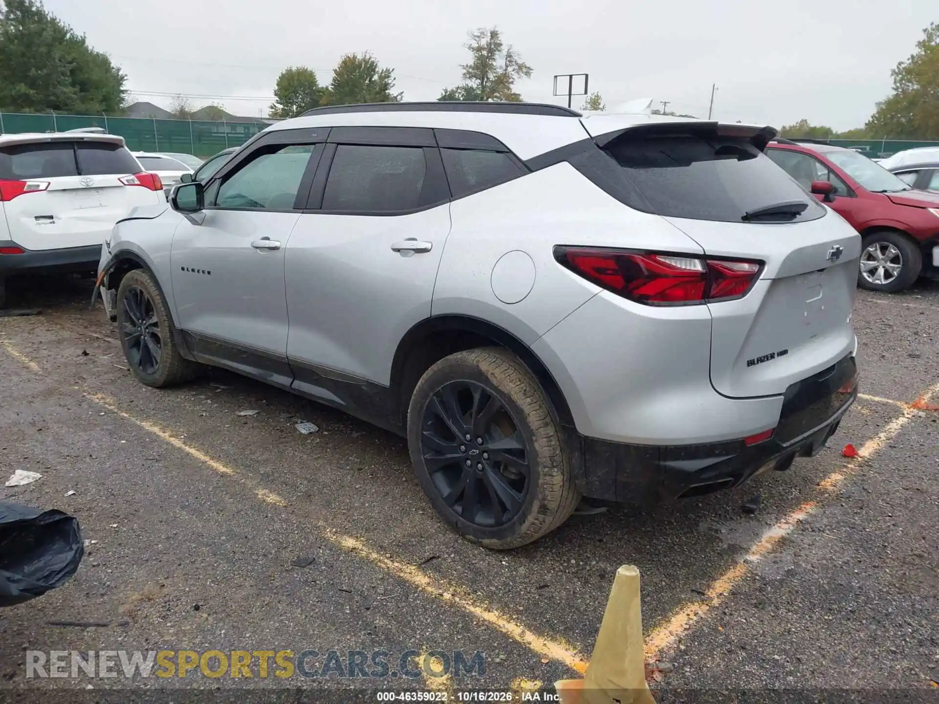3 Photograph of a damaged car 3GNKBKRS0NS151110 CHEVROLET BLAZER 2022