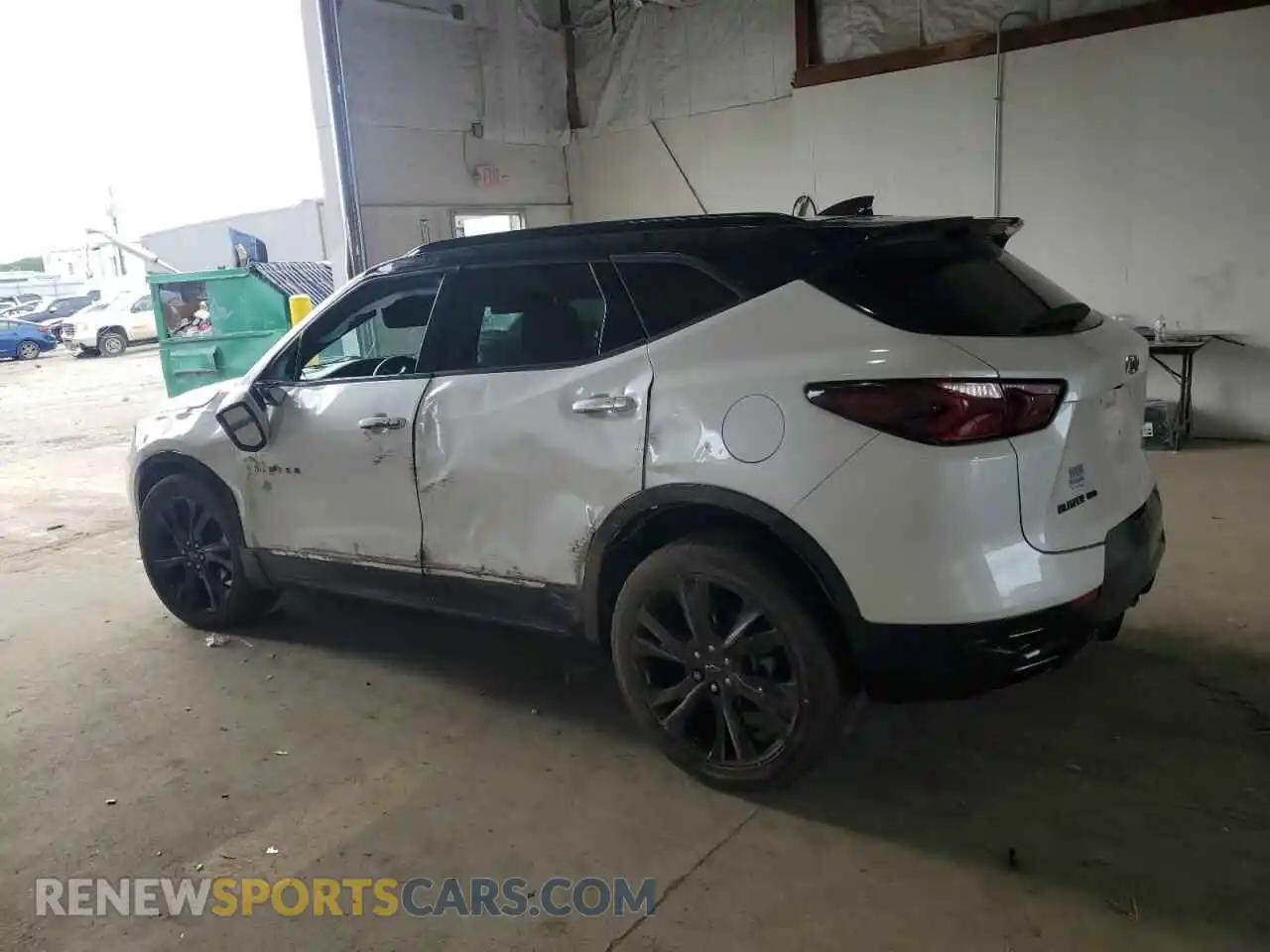2 Photograph of a damaged car 3GNKBKRS5NS145237 CHEVROLET BLAZER 2022