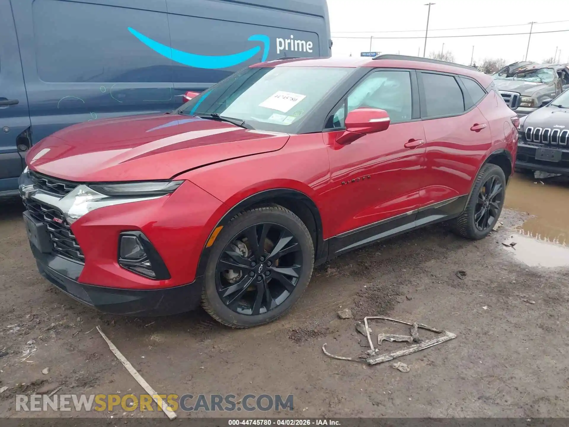 2 Photograph of a damaged car 3GNKBKRS5NS163401 CHEVROLET BLAZER 2022