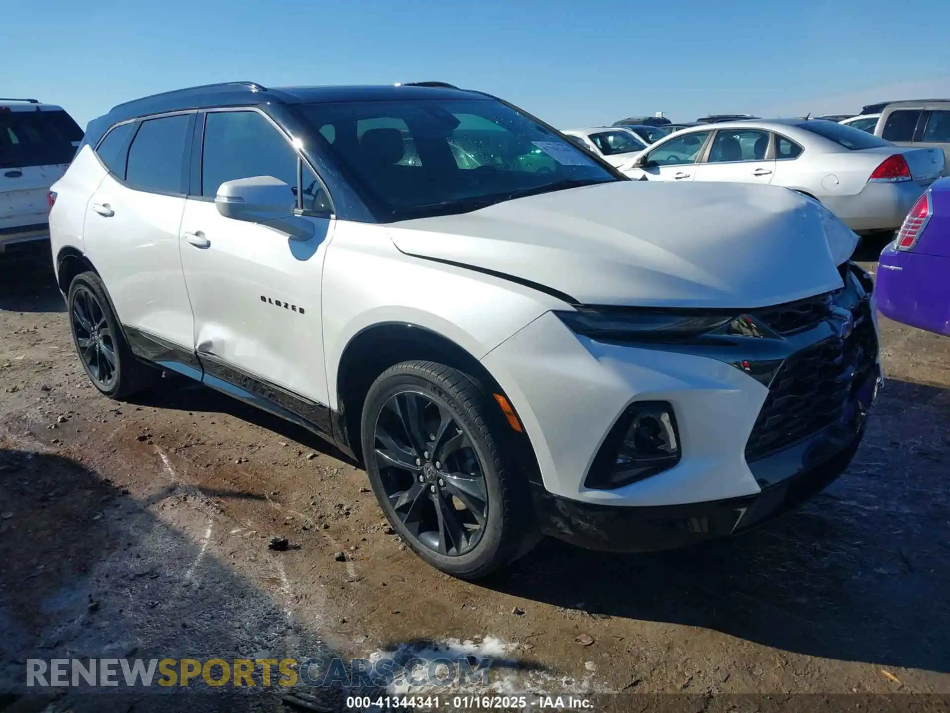 1 Photograph of a damaged car 3GNKBKRS7NS223680 CHEVROLET BLAZER 2022