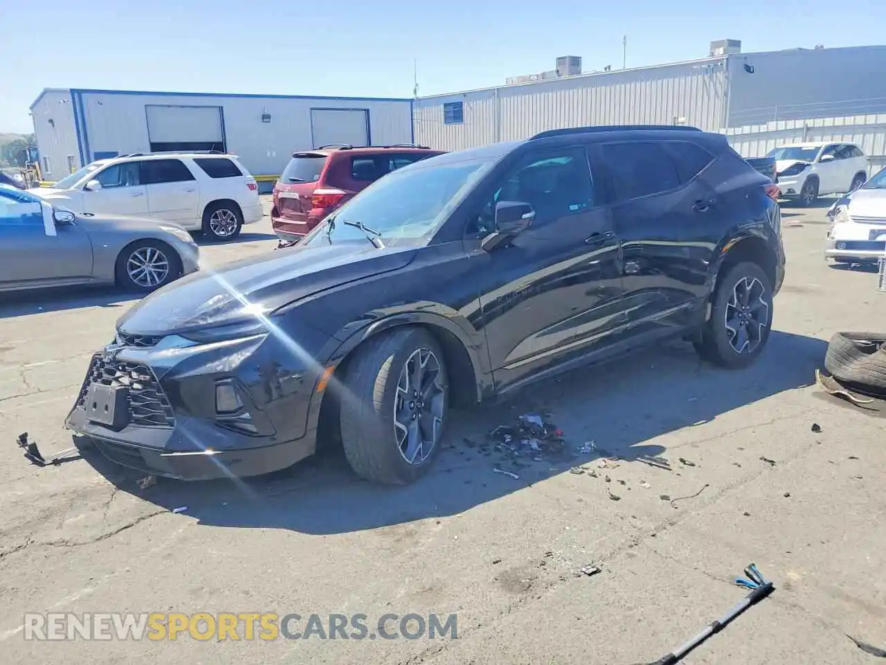 1 Photograph of a damaged car 3GNKBKRS8NS148603 CHEVROLET BLAZER 2022