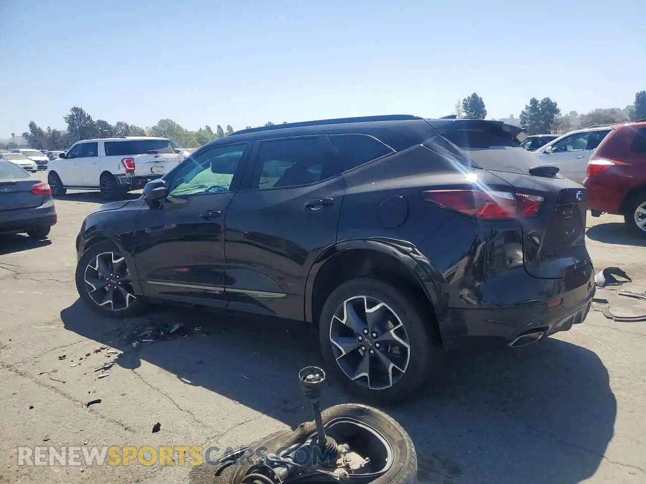 2 Photograph of a damaged car 3GNKBKRS8NS148603 CHEVROLET BLAZER 2022