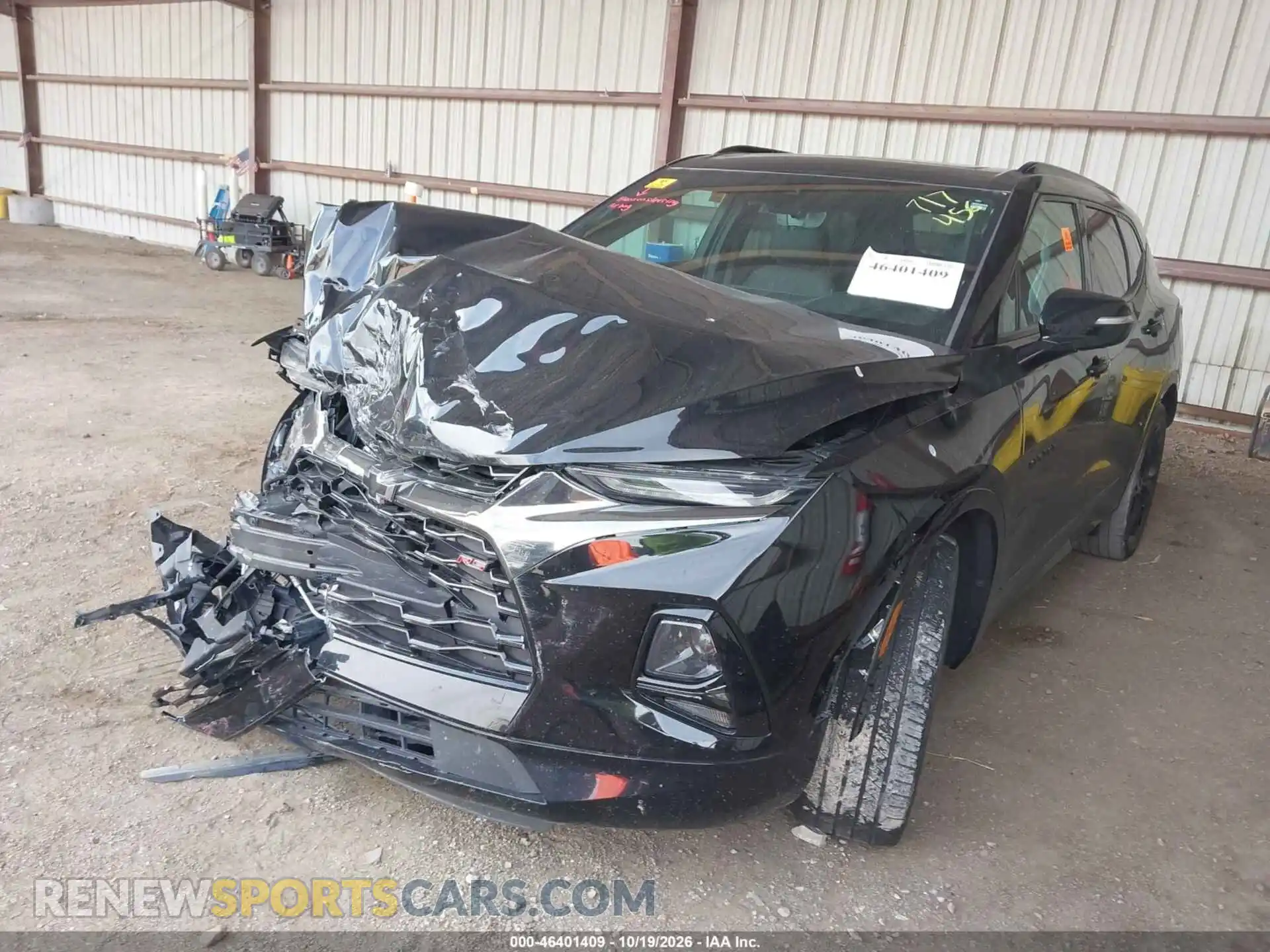 2 Photograph of a damaged car 3GNKBKRS9NS135116 CHEVROLET BLAZER 2022