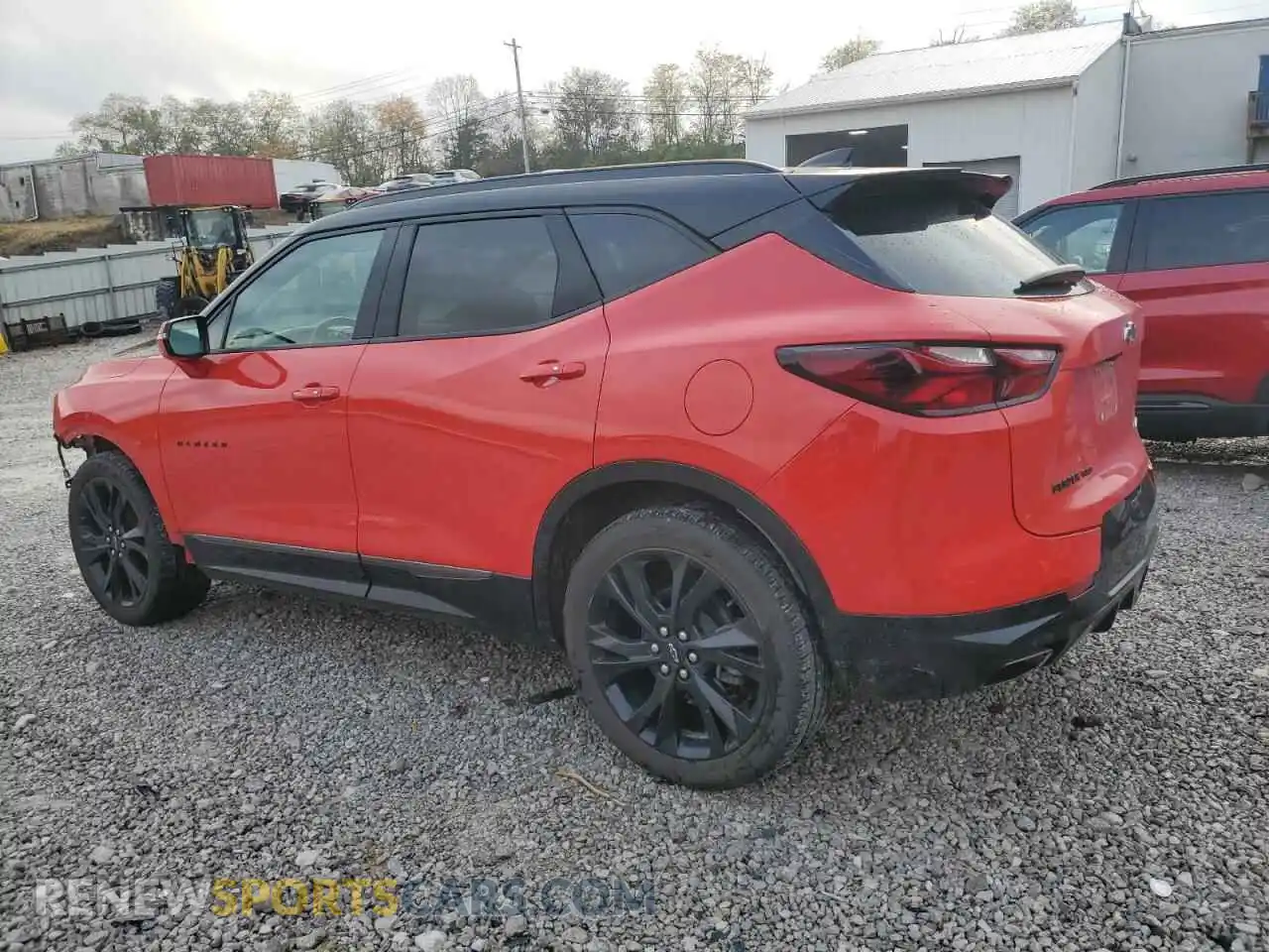 2 Photograph of a damaged car 3GNKBKRS9NS143653 CHEVROLET BLAZER 2022