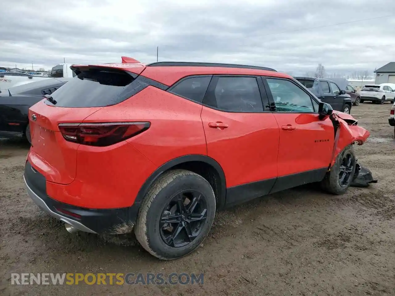 3 Photograph of a damaged car 3GNKBCR40PS201725 CHEVROLET BLAZER 2023