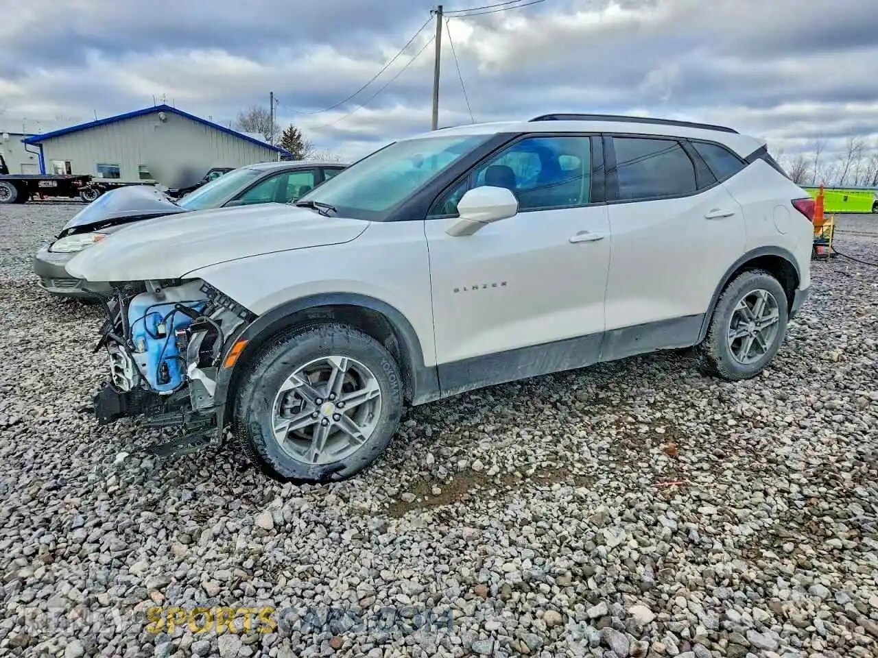 1 Photograph of a damaged car 3GNKBCR41PS184773 CHEVROLET BLAZER 2023