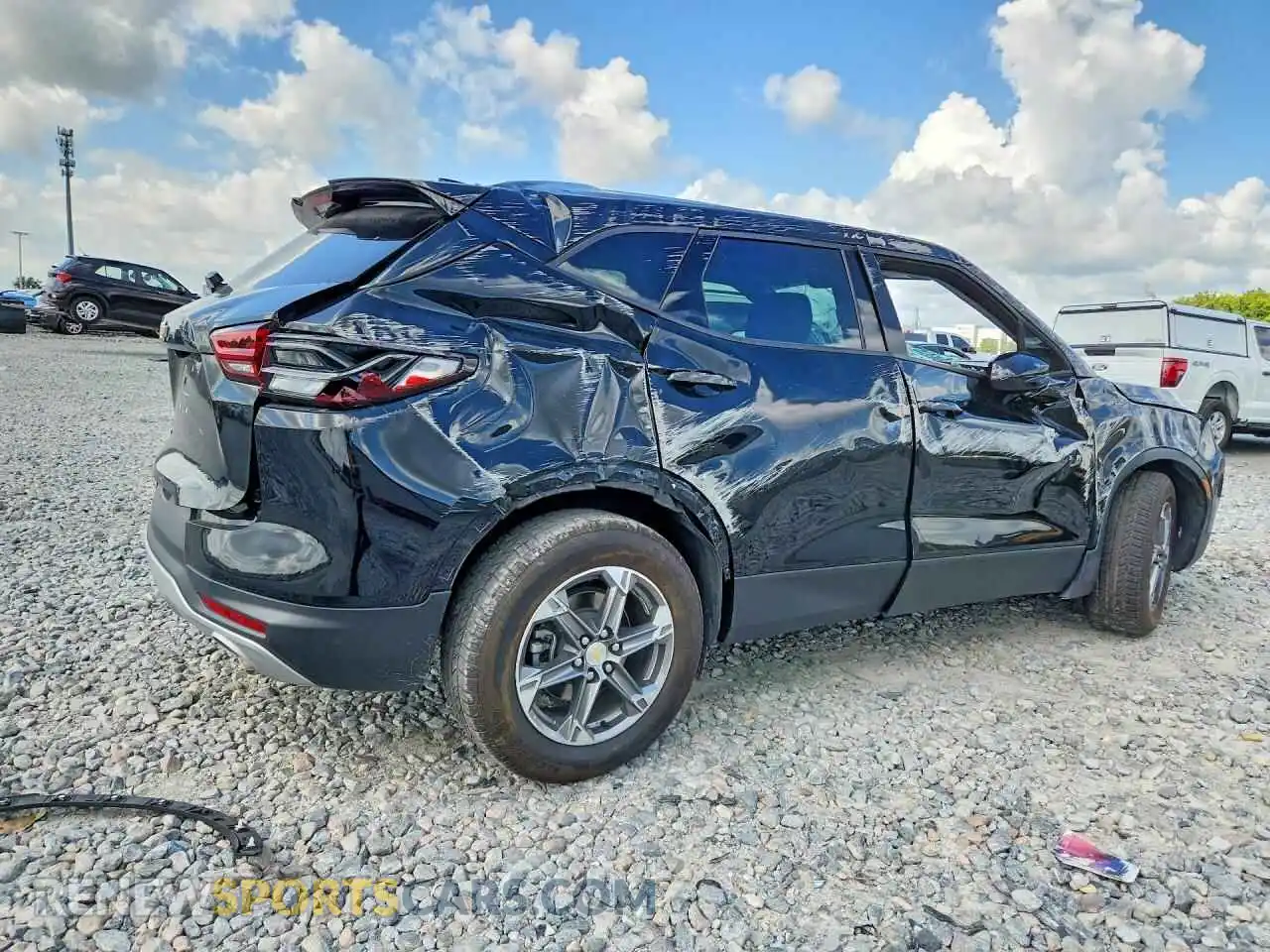 3 Photograph of a damaged car 3GNKBCR45PS166177 CHEVROLET BLAZER 2023