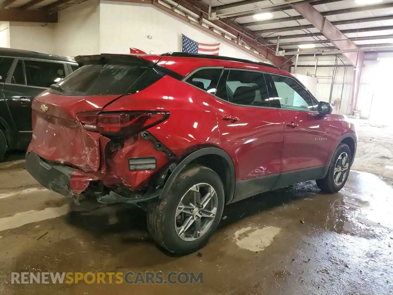 3 Photograph of a damaged car 3GNKBCR46PS207755 CHEVROLET BLAZER 2023