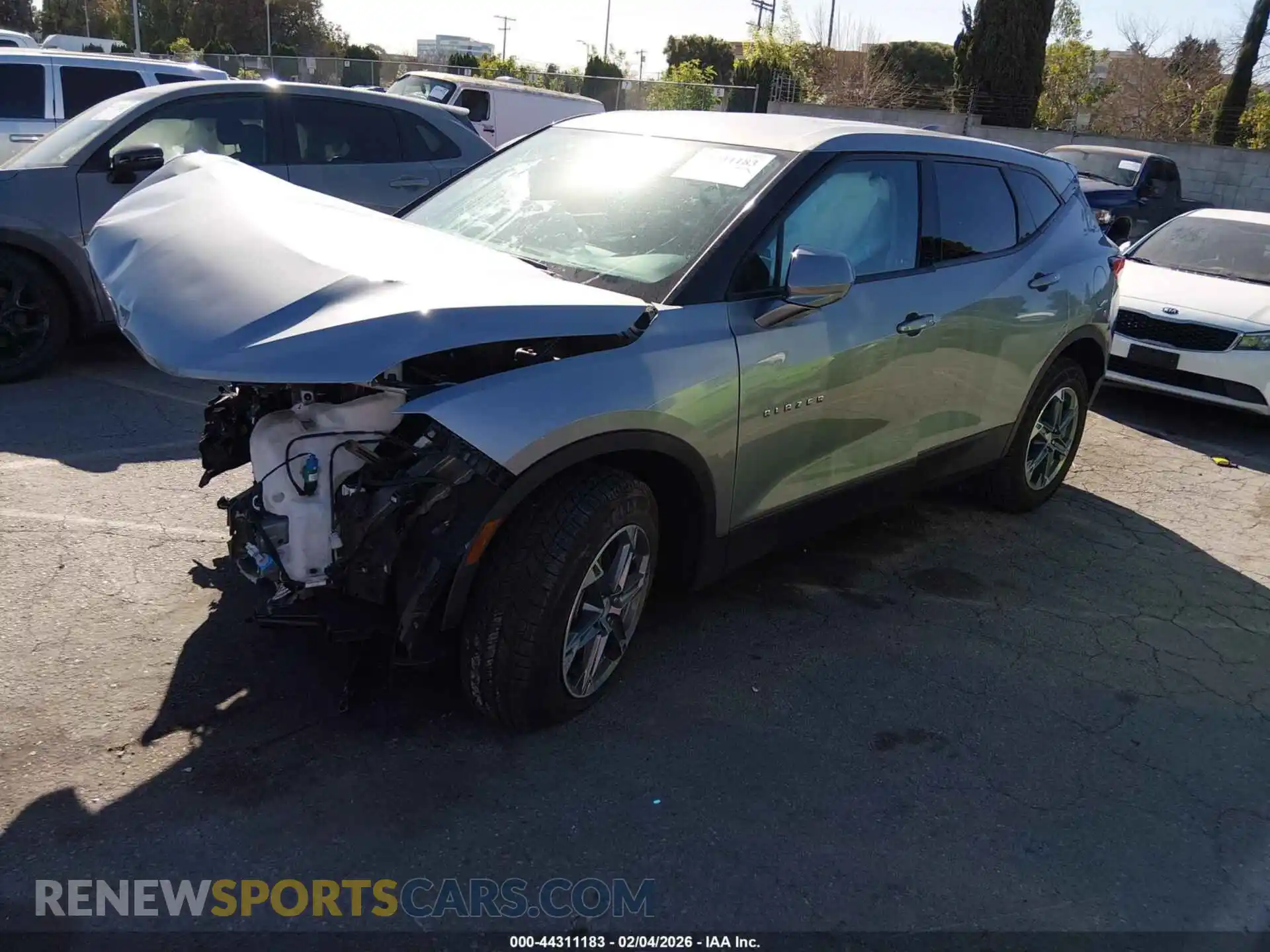 2 Photograph of a damaged car 3GNKBCR48PS139636 CHEVROLET BLAZER 2023