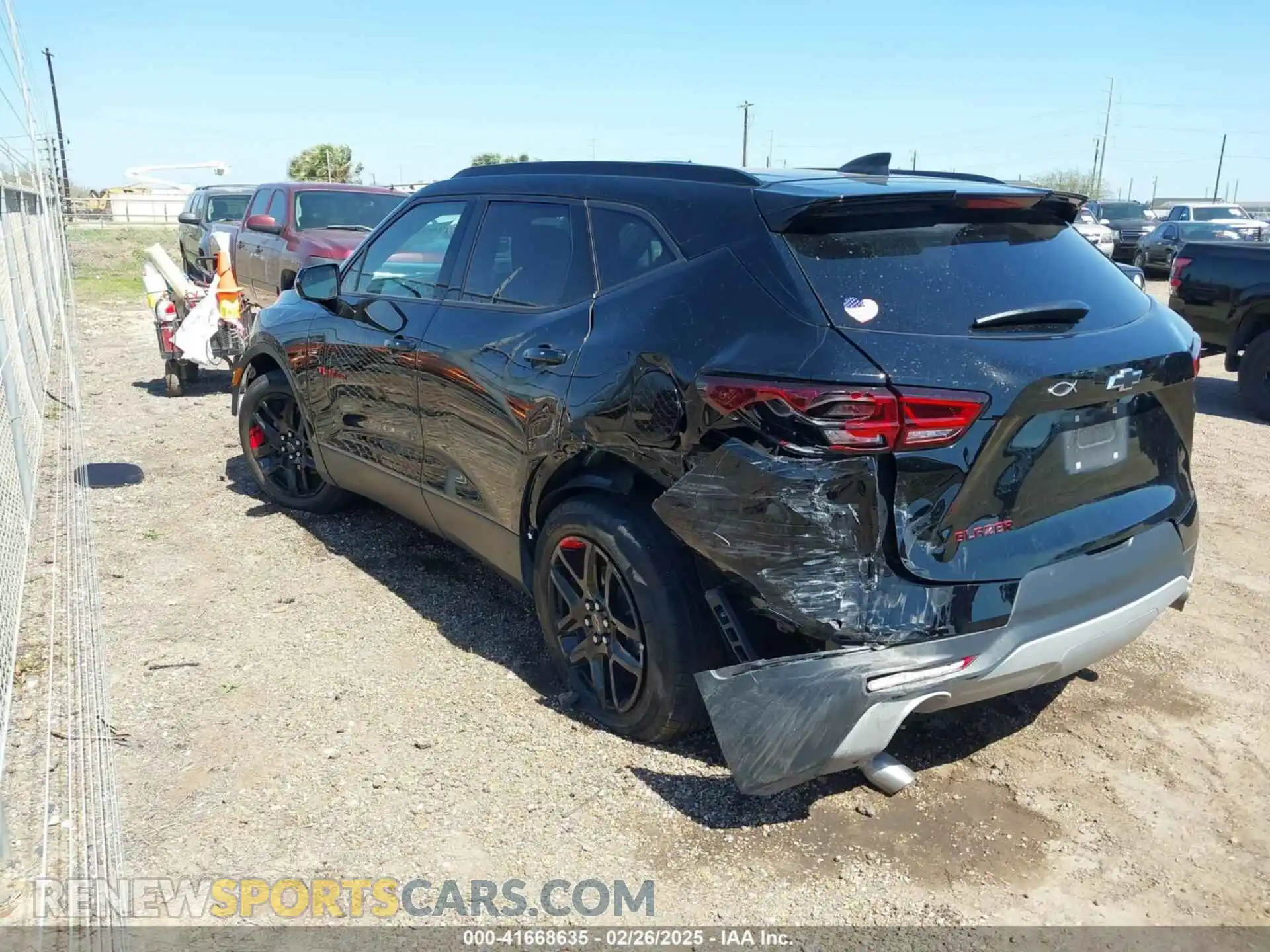 3 Photograph of a damaged car 3GNKBDR44PS148761 CHEVROLET BLAZER 2023