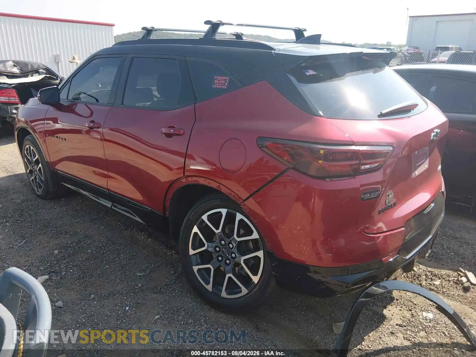 3 Photograph of a damaged car 3GNKBERS0PS188209 CHEVROLET BLAZER 2023