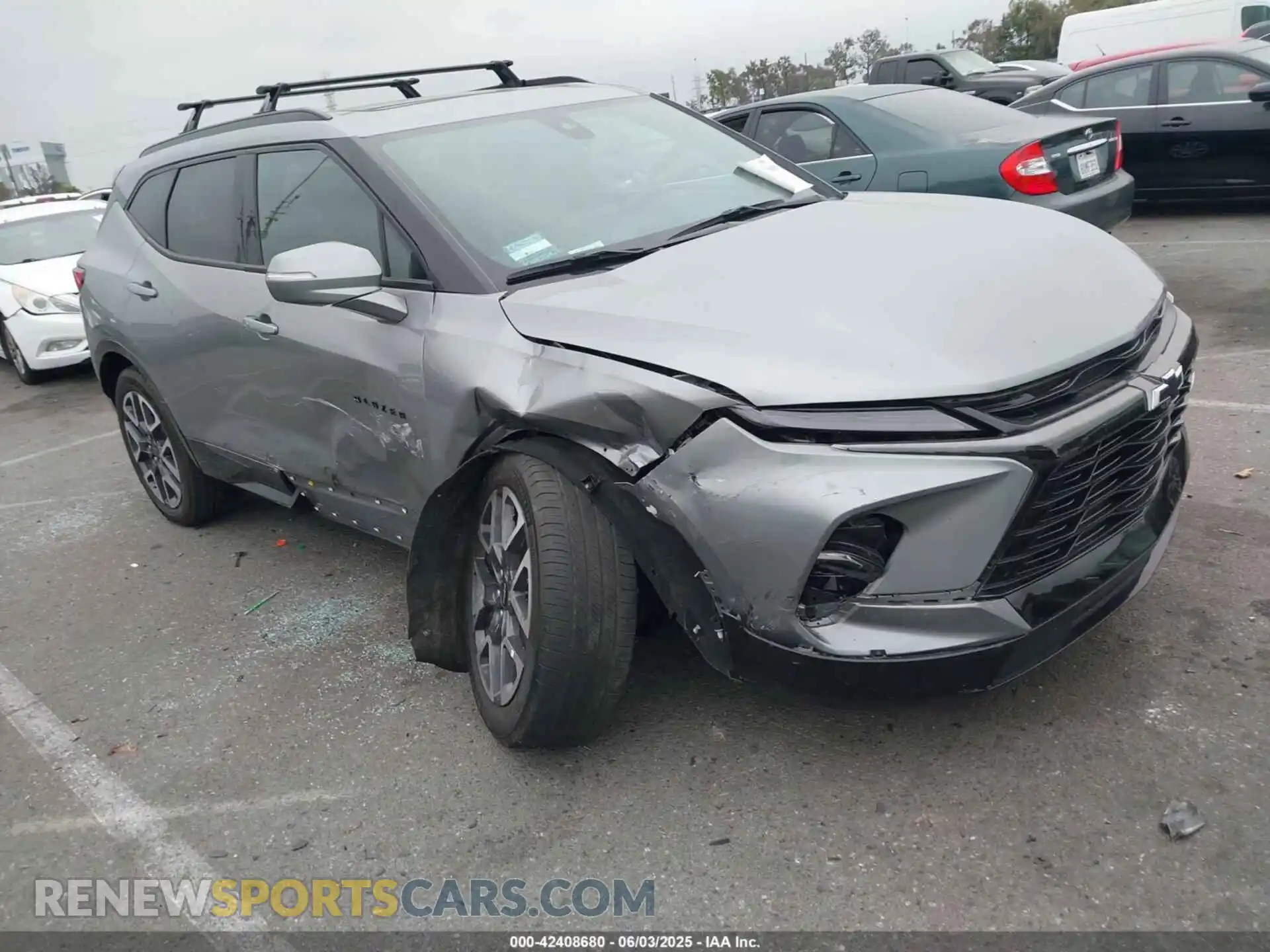 1 Photograph of a damaged car 3GNKBERS1PS193838 CHEVROLET BLAZER 2023