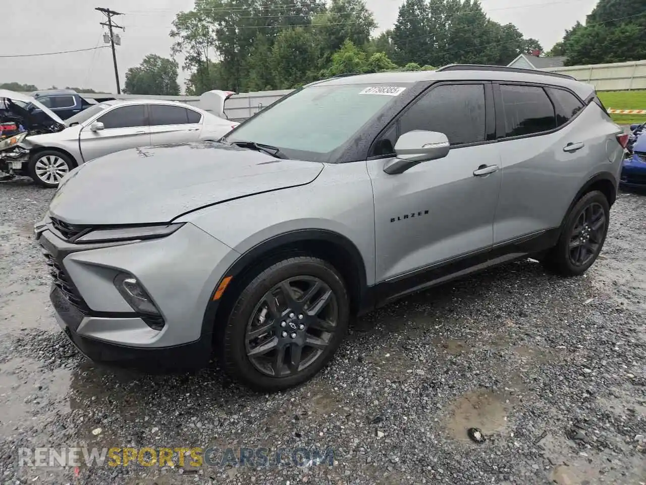 1 Photograph of a damaged car 3GNKBERS3PS233658 CHEVROLET BLAZER 2023