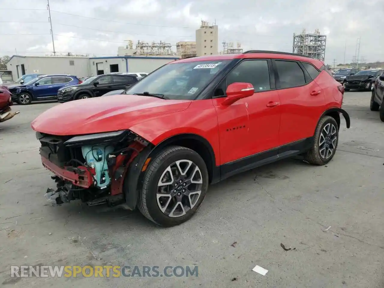1 Photograph of a damaged car 3GNKBERS4PS182297 CHEVROLET BLAZER 2023