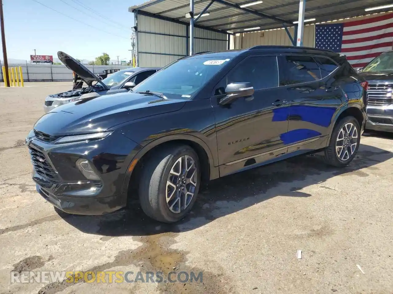 1 Photograph of a damaged car 3GNKBERS5PS207949 CHEVROLET BLAZER 2023