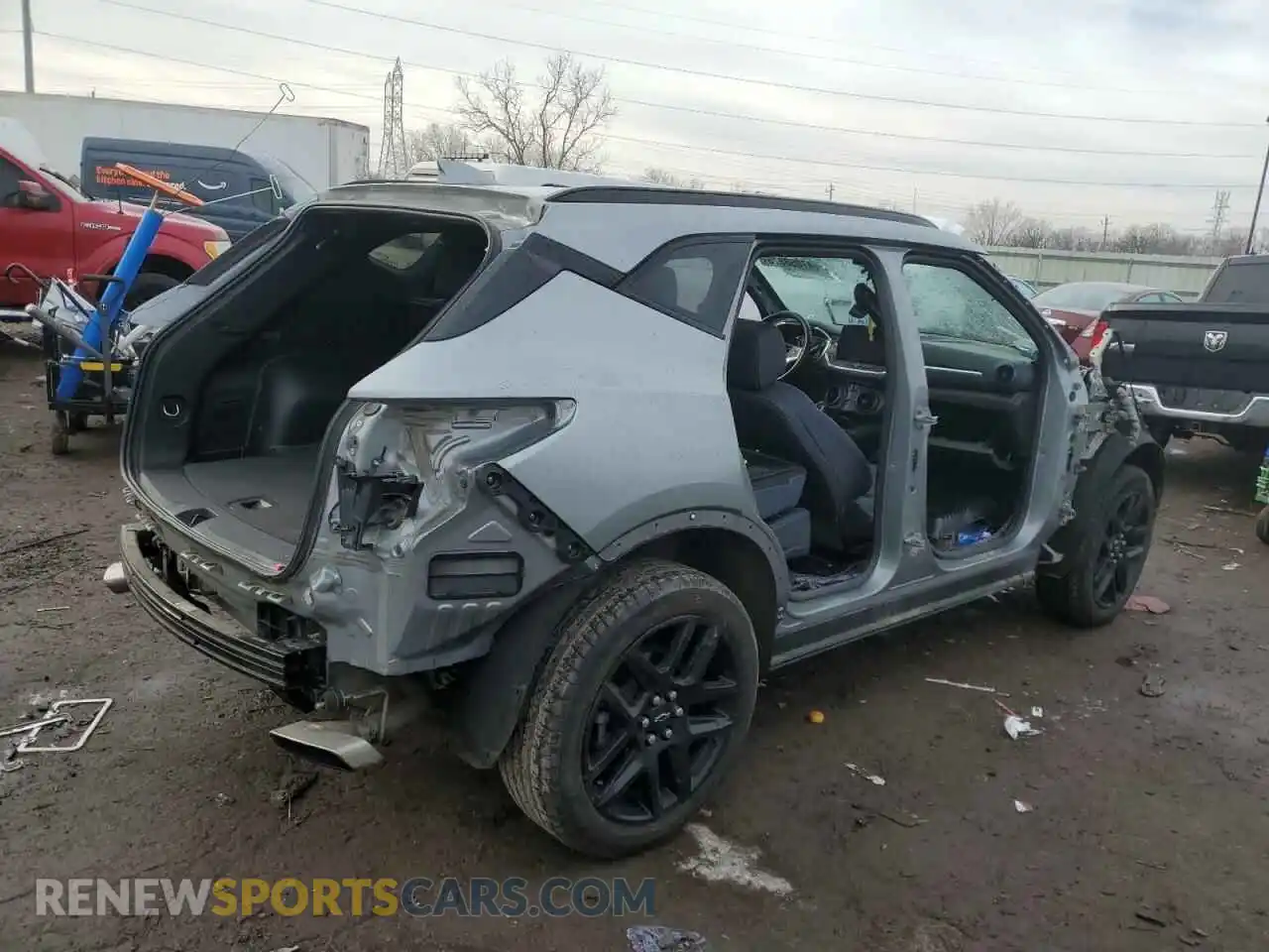 3 Photograph of a damaged car 3GNKBERS6PS219608 CHEVROLET BLAZER 2023