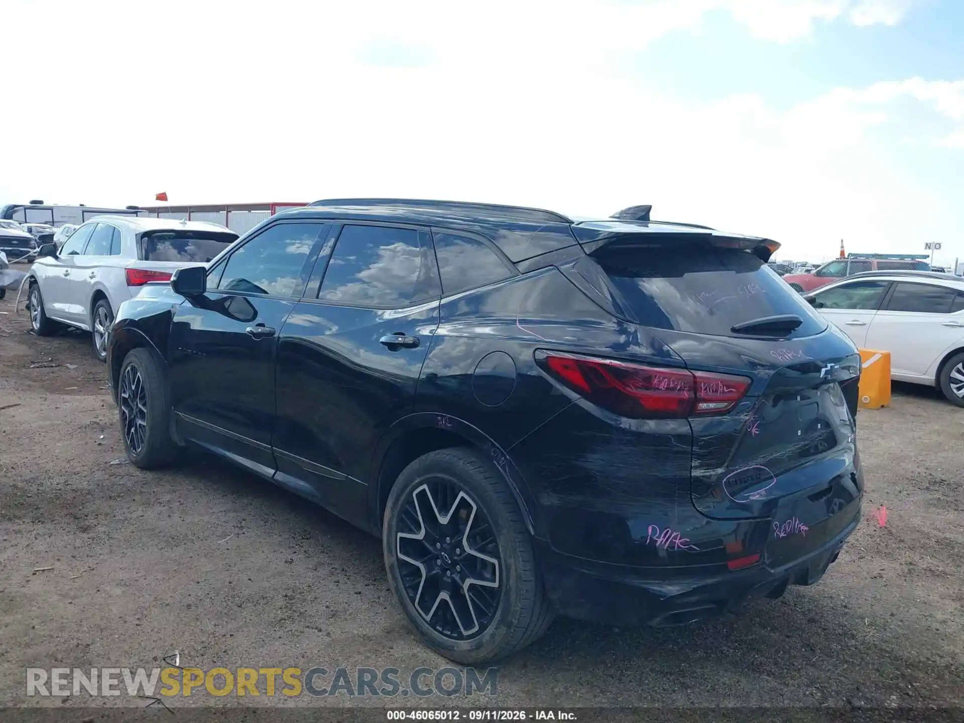 3 Photograph of a damaged car 3GNKBERS8PS124421 CHEVROLET BLAZER 2023